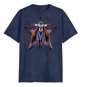 Captain America Falcon Graphic T-Shirt Marvel Superhero Tee Size M